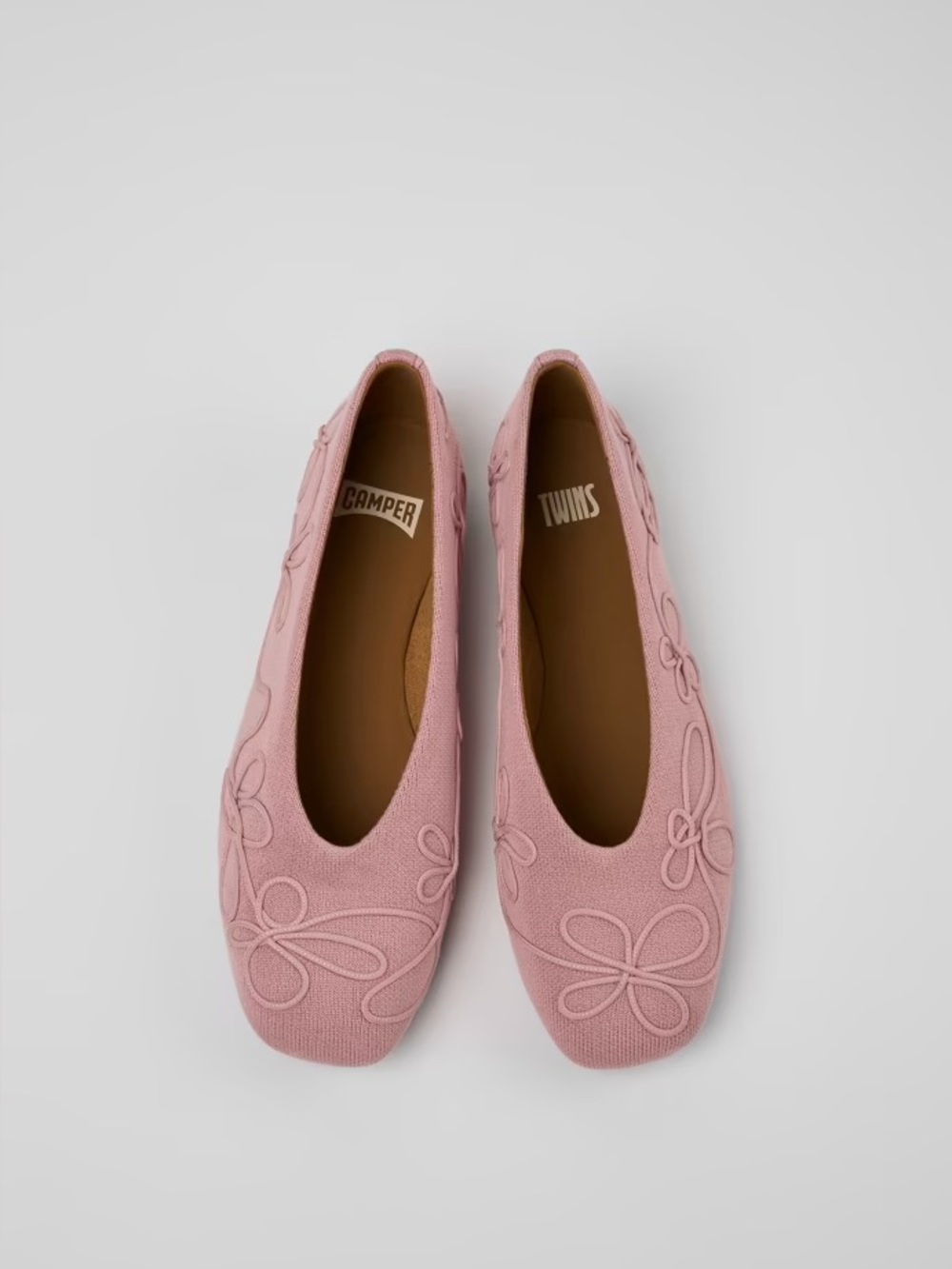 Camper Twins pink textile ballerinas Size 7.5